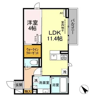 カーサ・デ・津森【2階】の間取り