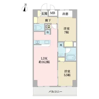 ソレイユ蘇我【8階】の間取り