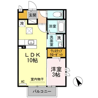 プレミスト B棟【2階】の間取り