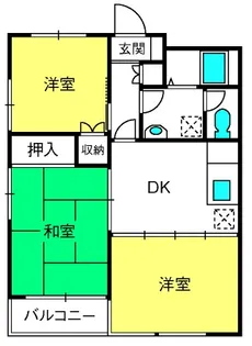 グリーンウッドC棟【1階】の間取り