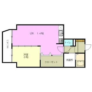 シャンポール古出来【8階】の間取り