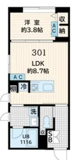 Fullea恵比寿【3階】の間取り