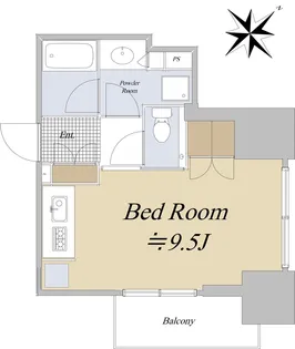 シティハウス中目黒ステーションコート【7階】の間取り