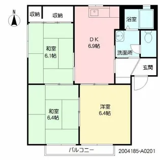 アビーロード A棟【2階】の間取り