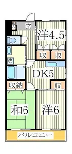 恩田コーポ2【3階】の間取り