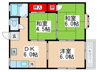 グリ-ンハイムII【2階】の間取り