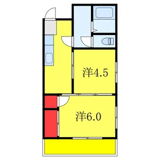 コーポハルヤマ【1階】の間取り