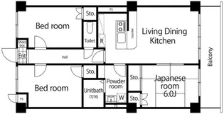 コスモスパレス【1階】の間取り