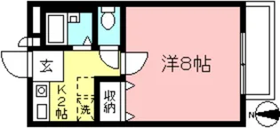 コンフォール城南 B棟【1階】の間取り