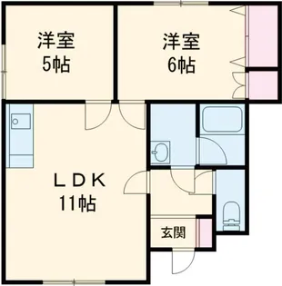 レインボーハウス澄川No.3【1階】の間取り