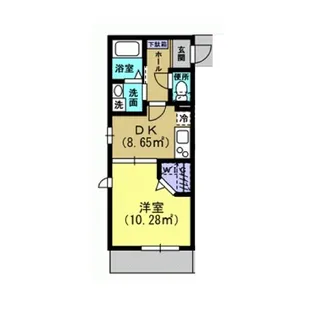 輝きの杜【1階】の間取り