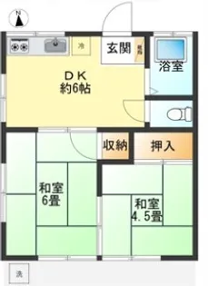 コーポきさらぎ【1階】の間取り