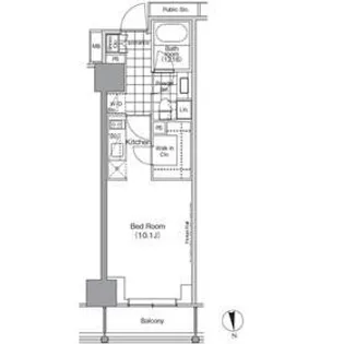パークハビオ門前仲町【3階】の間取り