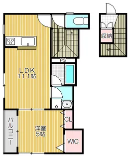 モデストハイツ平塚【2階】の間取り