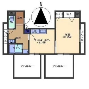 ダイアパレス尾張町【13階】の間取り