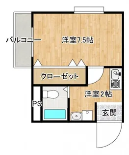 アメニティあひる【4階】の間取り