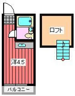 コスモコーポ【2階】の間取り