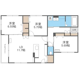 和 二十四軒【2階】の間取り