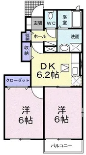 カルム.カーサ B【1階】の間取り