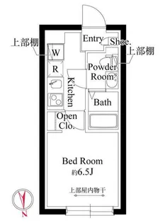 プランドール市川【3階】の間取り