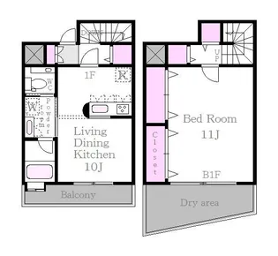 K CITY【1階】の間取り