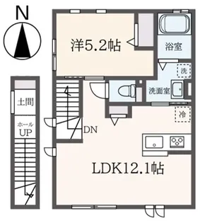 Sunnyside Terrace【2階】の間取り