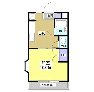ローランギャロス【1階】の間取り