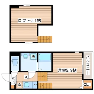 Avenir Nagamachiminami【1階】の間取り