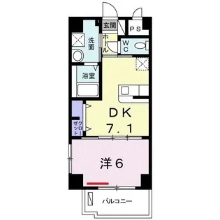 メゾン・ファミール開南【5階】の間取り