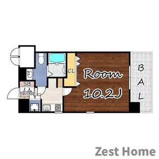 レジュールアッシュ尼崎駅前【3階】の間取り