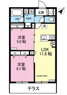 Eisvogel/アイスフォーゲル【1階】の間取り