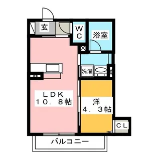 リオリエント安宅【3階】の間取り