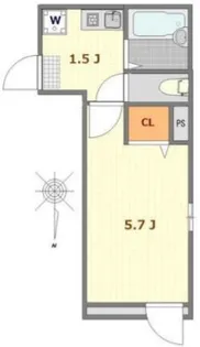 アーネスト蒲田【2階】の間取り