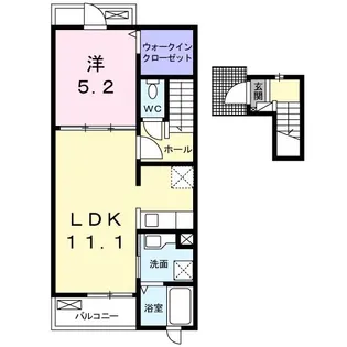 クロスライン【2階】の間取り