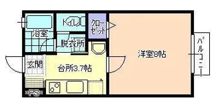 パークハイツ【2階】の間取り