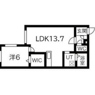 NAKAJIMA PARK MALIBU【4階】の間取り