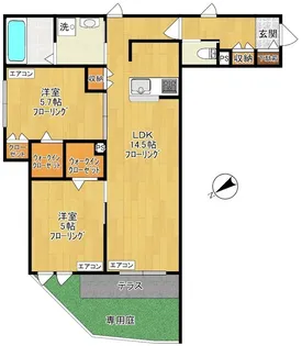 ゲートフロント【1階】の間取り