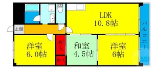 パールマンション【5階】の間取り