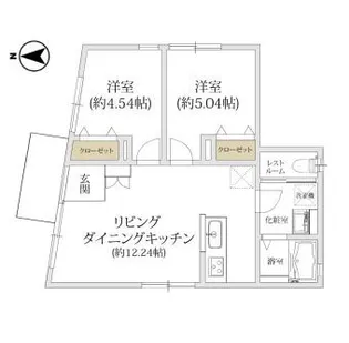 ソアヴィータ三軒茶屋【1階】の間取り