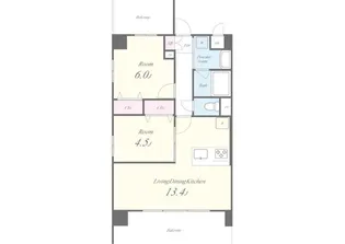 ALUNA 千歳船橋【5階】の間取り