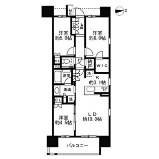 プレミスト千代田神田佐久間町【14階】の間取り