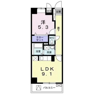 グランシャリオ 清瀬【2階】の間取り