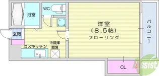 メゾンブランシュ2号館【4階】の間取り