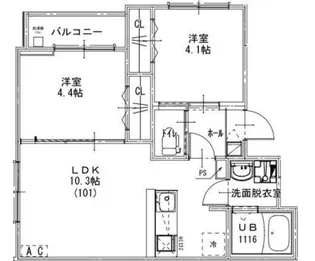 KEIAI RESIDENCE 豊四季II【2階】の間取り