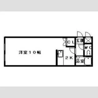 パラシオン琴似【4階】の間取り