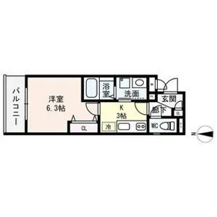 クレアール郡山I【2階】の間取り