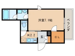 ベルヴェール中村公園【1階】の間取り