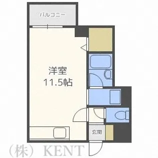 コート琴似【4階】の間取り