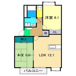 フォブール深田【2階】の間取り