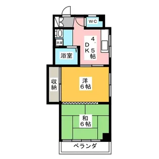 徳田ビル【4階】の間取り